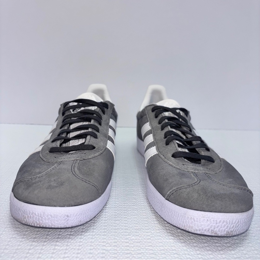 Adidas Gazelle Sneaker Shoes Mens Size 8 Grey White Suede Skater TeenBB5480 - Picture 4 of 7